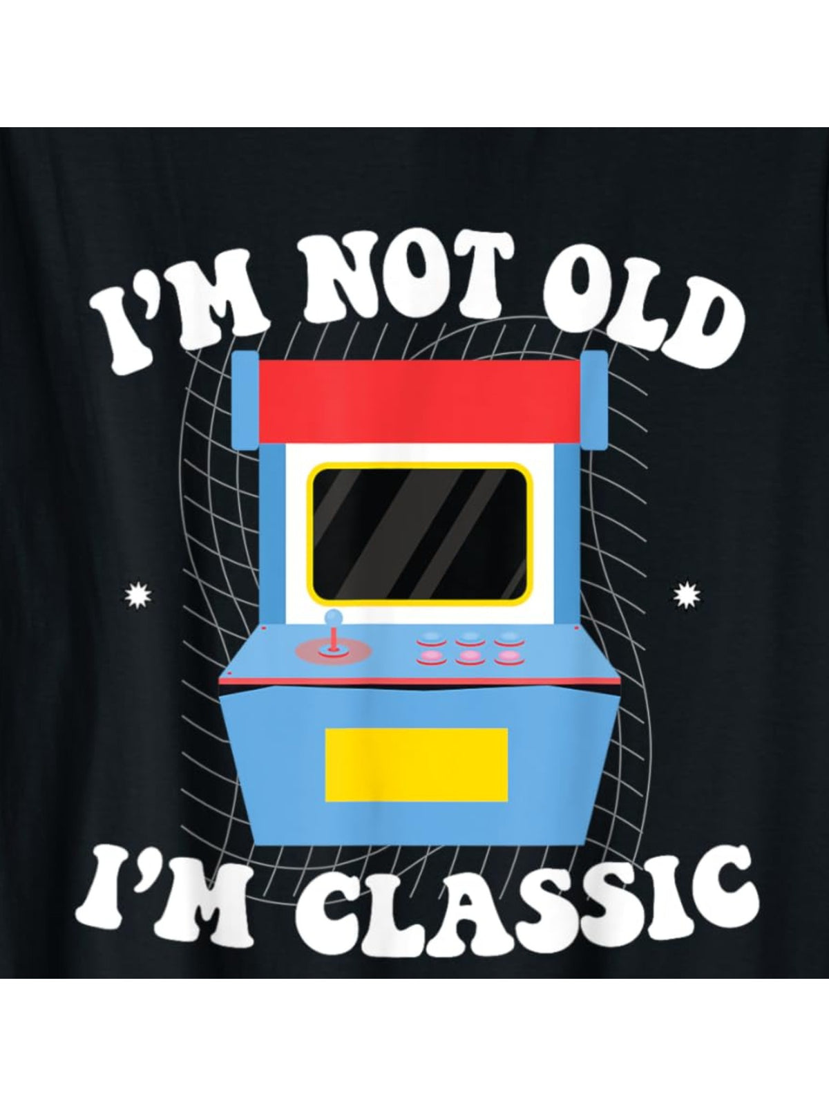 I'm Not Old I'm Classic Arcade Video Game Funny Saying Retro Trendy Printed T-shirt, Men'S Casual and Comfortable T-shirt Summer, Men'S Short-sleeved Top for Everyday Activities Birthday Gift to Men