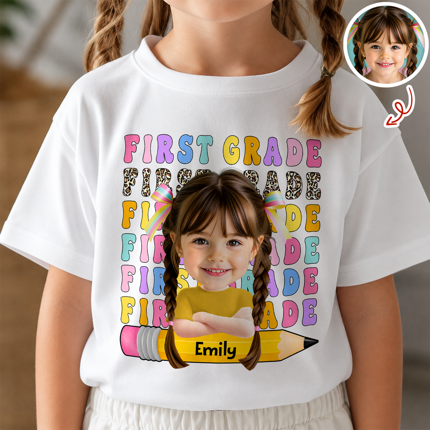 Custom Photo Back To School Shirt First Day Of School - Personalized Kid Shirt HA75 921702