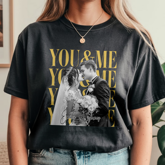 Personalized Vintage Photo You & Me Couple Comfort Shirt HA75 921454