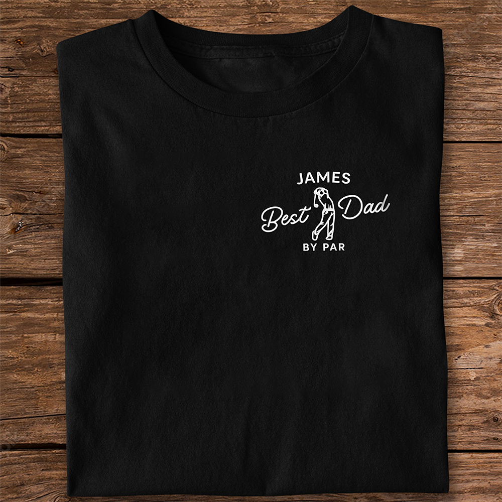 Personalized Best Dad By Par Embroidered Shirt Gift For Golf Lover LM32 668967