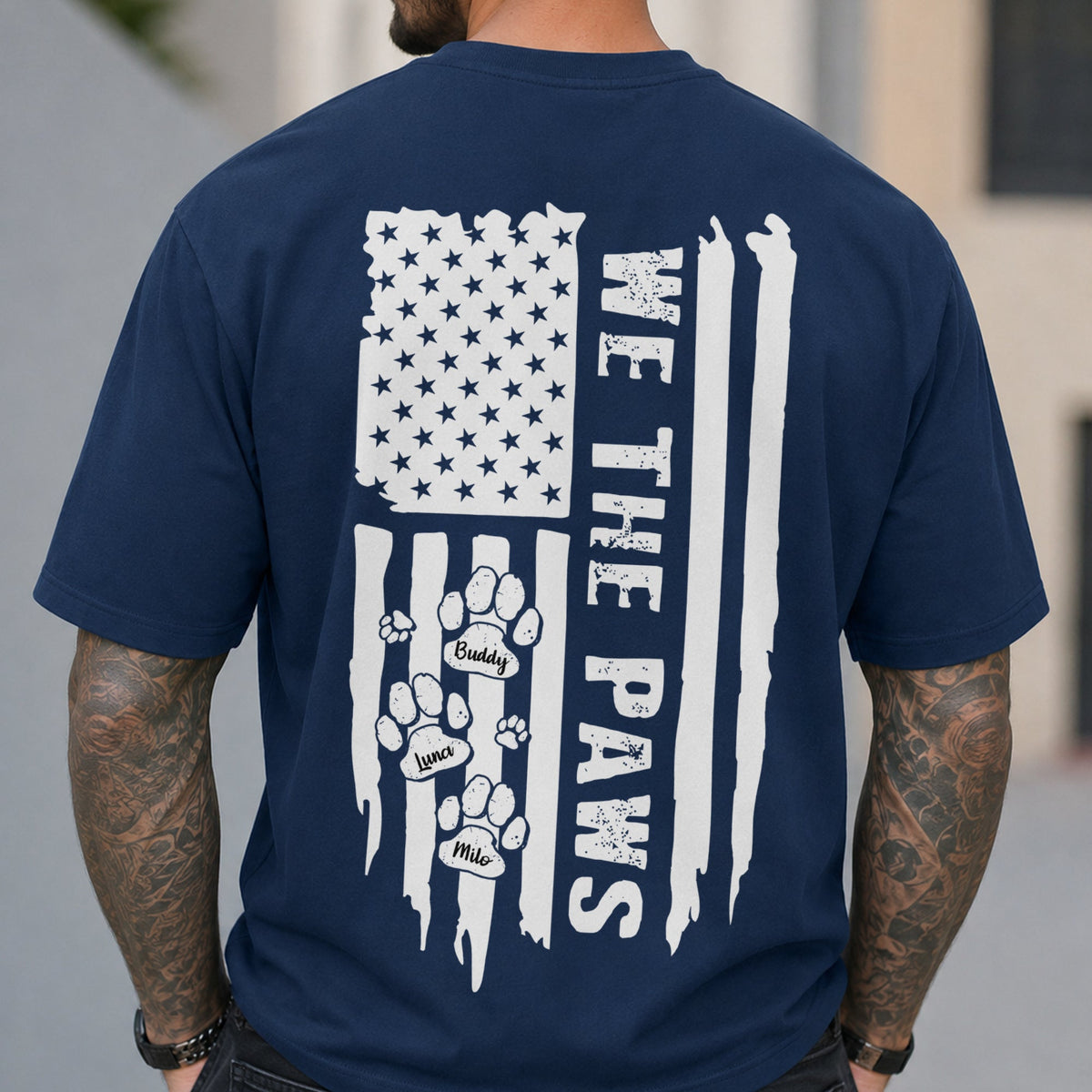 Personalized We The Paws Back Comfort Shirt For Dog Lover TH10 170163