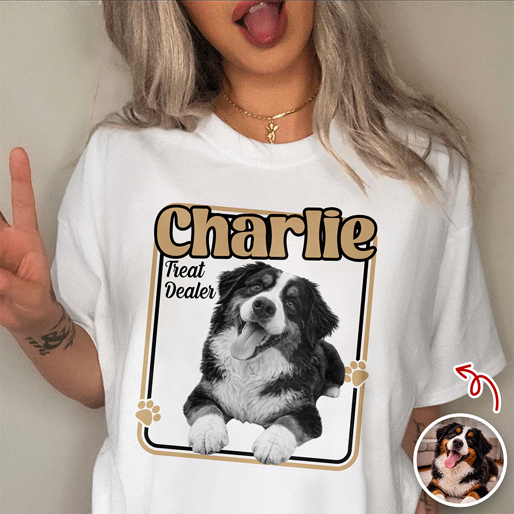 Custom Photo Treat Dealer Dog Comfort Shirt Gift For Dog Lovers CH07 911404
