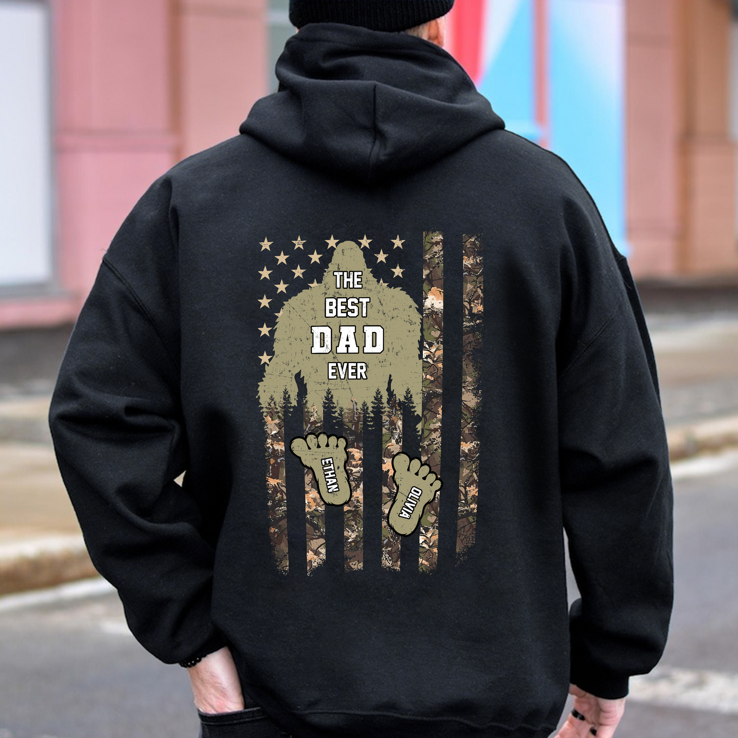 Personalized Camo Flag Dadsquatch Shirt CH07 895878