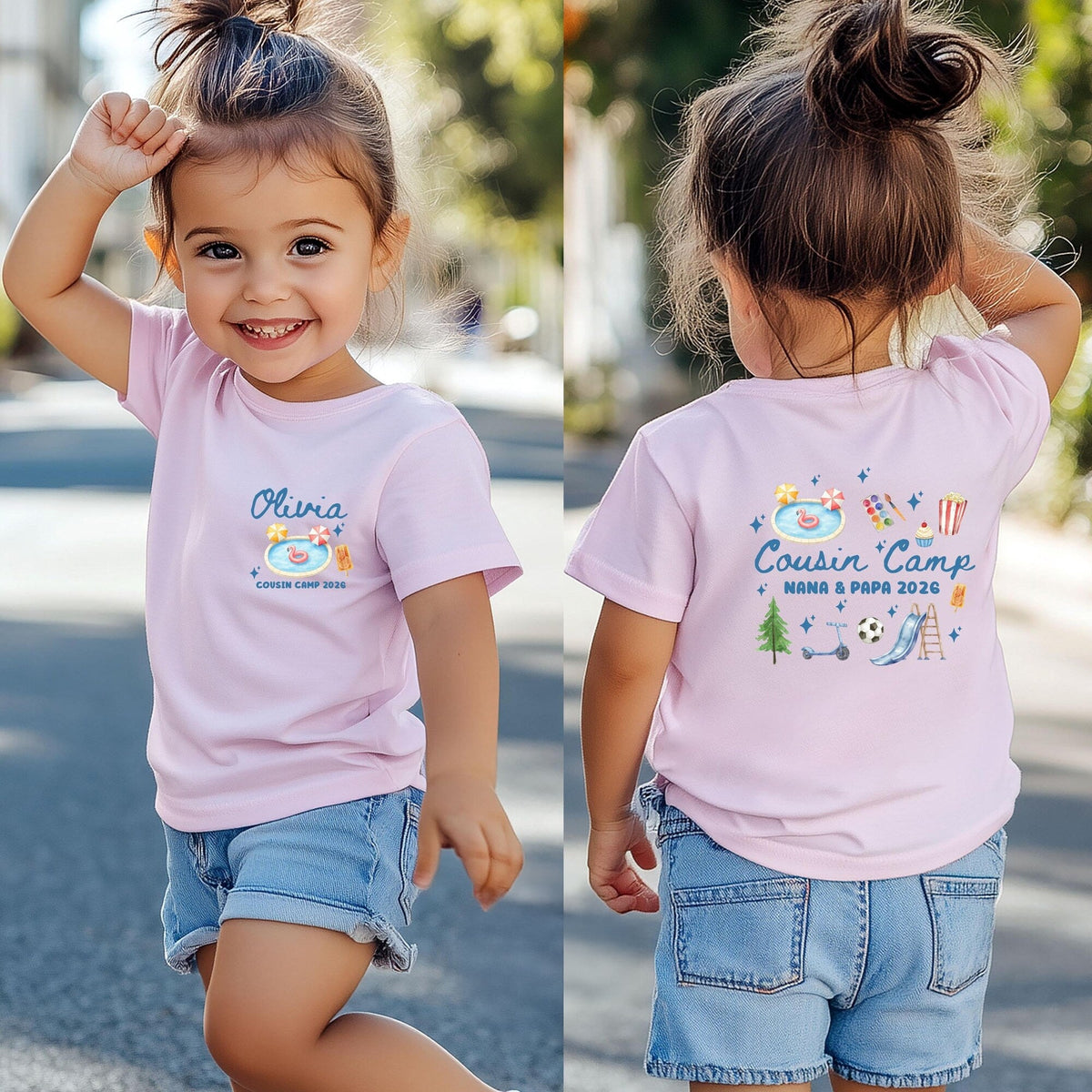 Personalized Cousin Camp Matching Back & Front Kid Shirt - Gift for Children, Summer, Birthday Gift HO82 903060