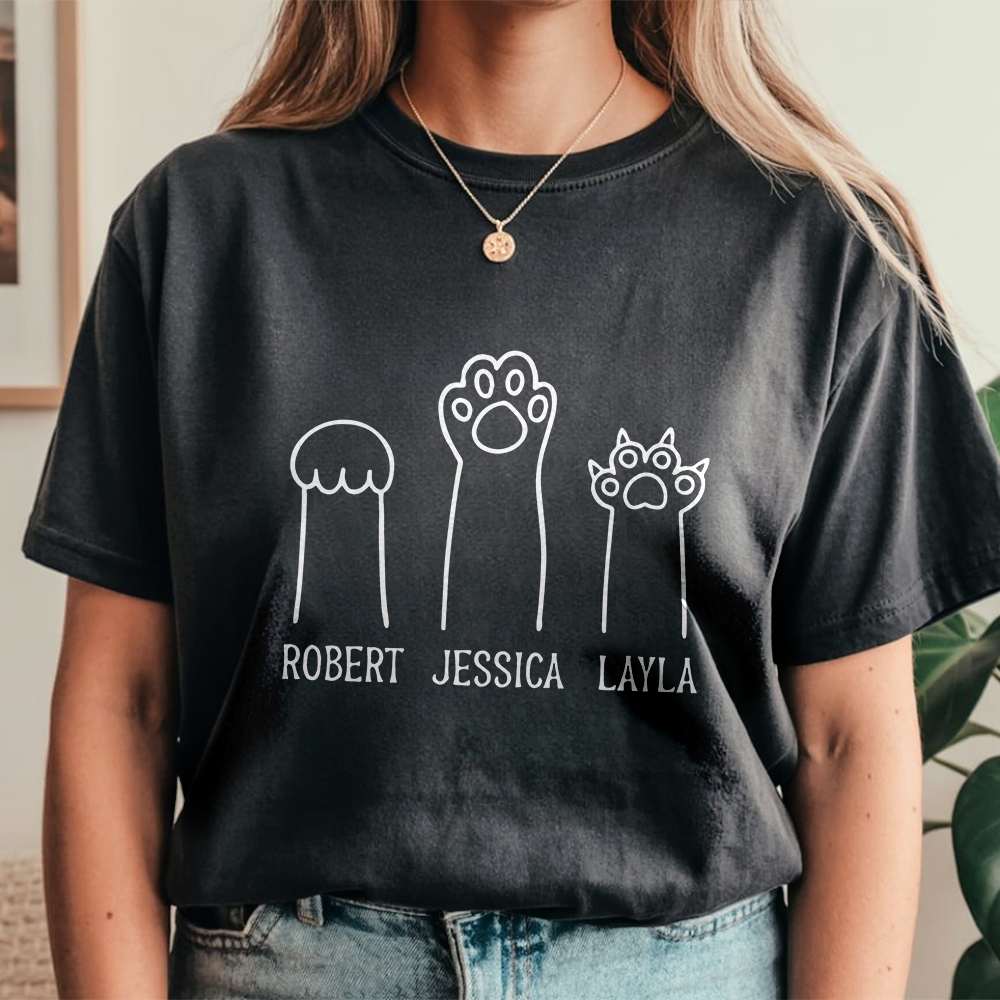 Personalized Funny Cat Paw Rock Paper Scissors Comfort Shirt Gift For Cat Lovers LM32 899649