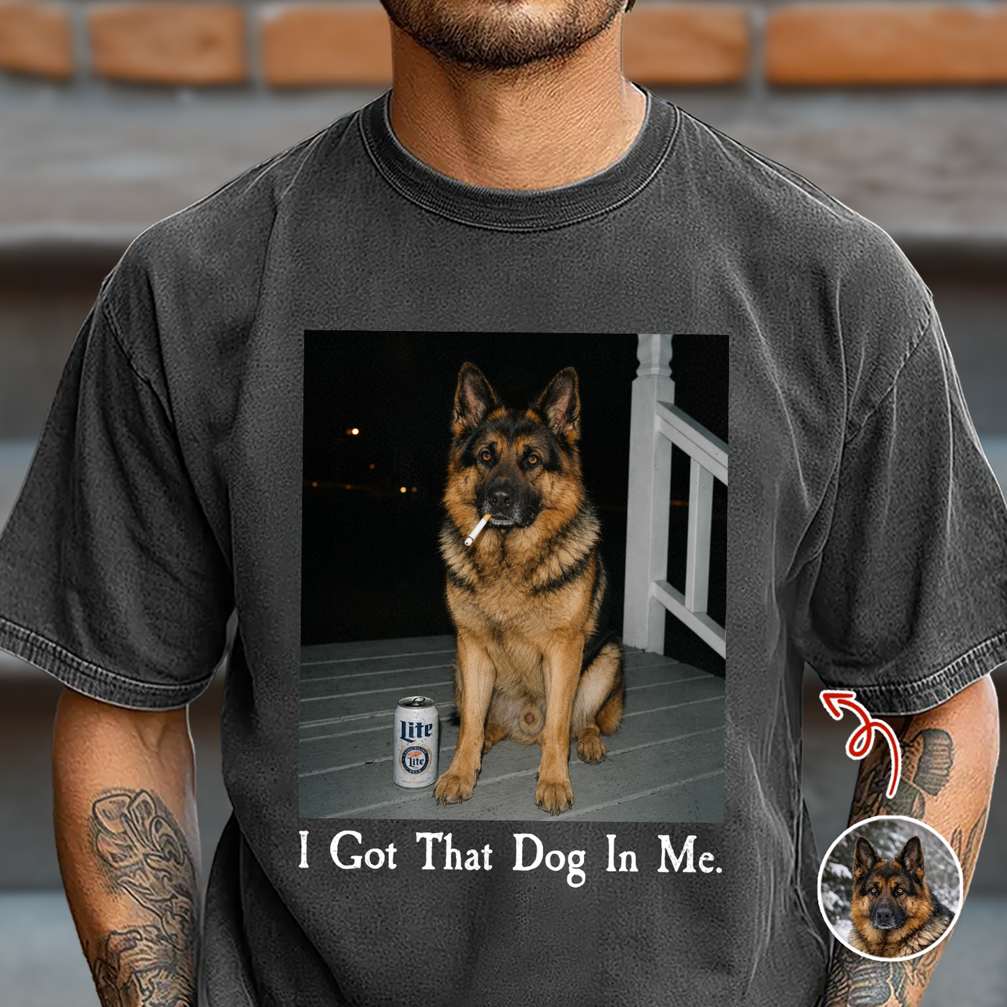 Custom Dog Photo I Got That Dog In Me Comfort Shirt Funny Dog Lovers Gift CH07 180000