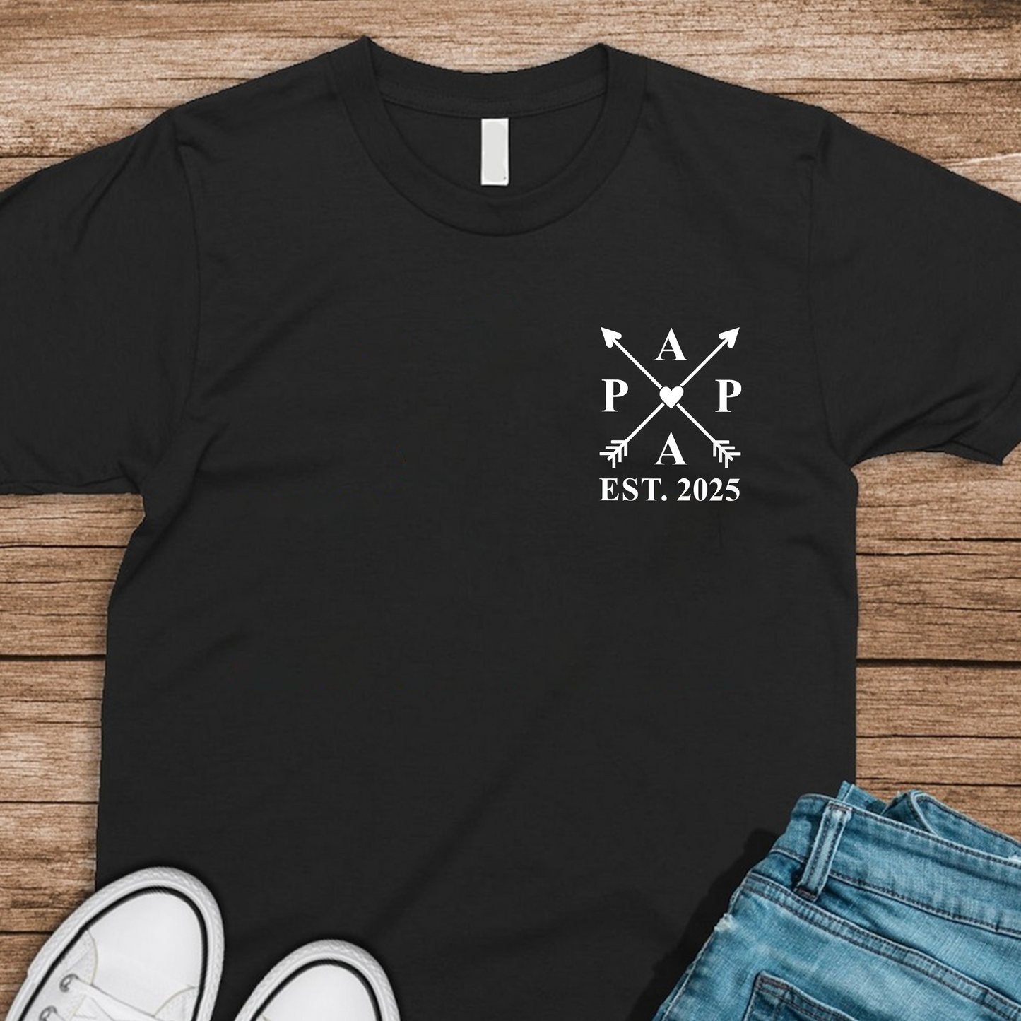 Custom Name Papa Dark Shirt - Personalized Kids Names Gift for Dad, Father¡¯s Day Gift LM32 899647