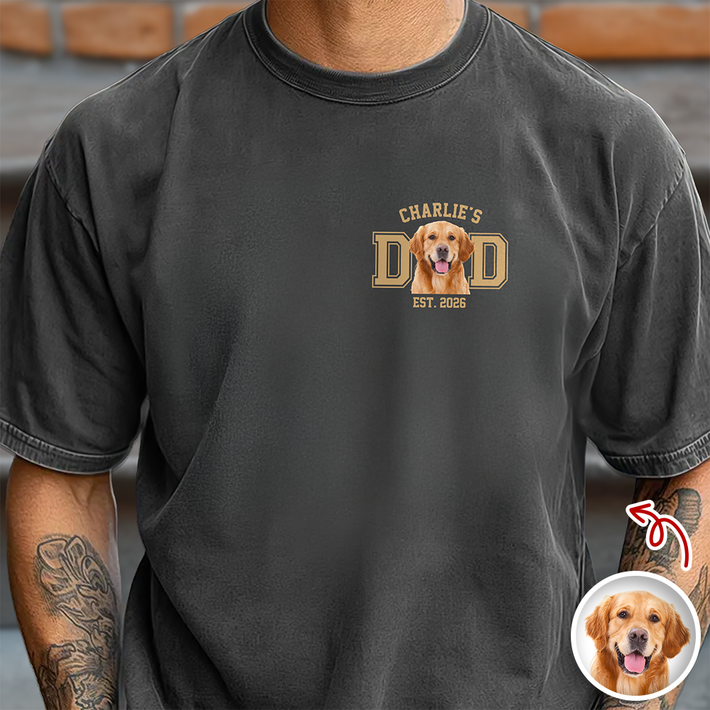 Custom Name & Photo Dad Mom Comfort Shirt Gift For Pet Lovers TH10 170363