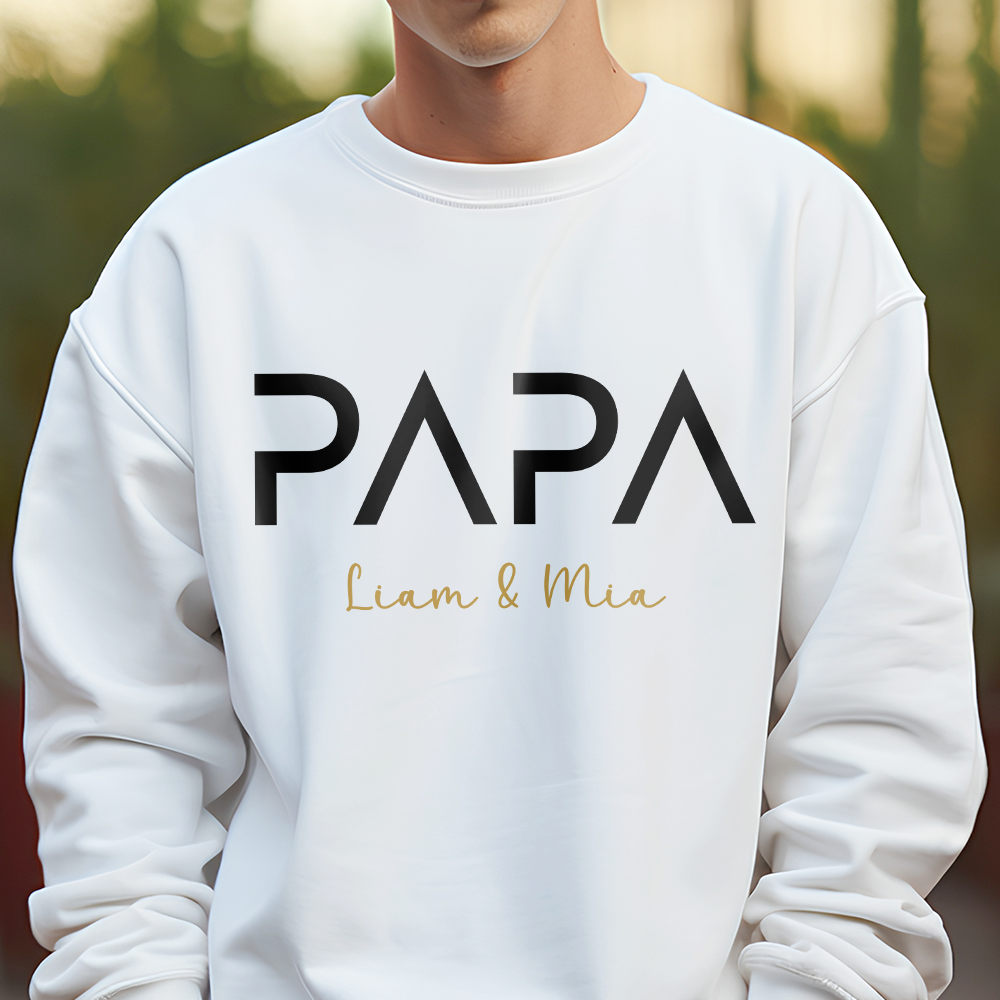 Custom Name Papa Bright Shirt Father's Day Gift HO82 902738