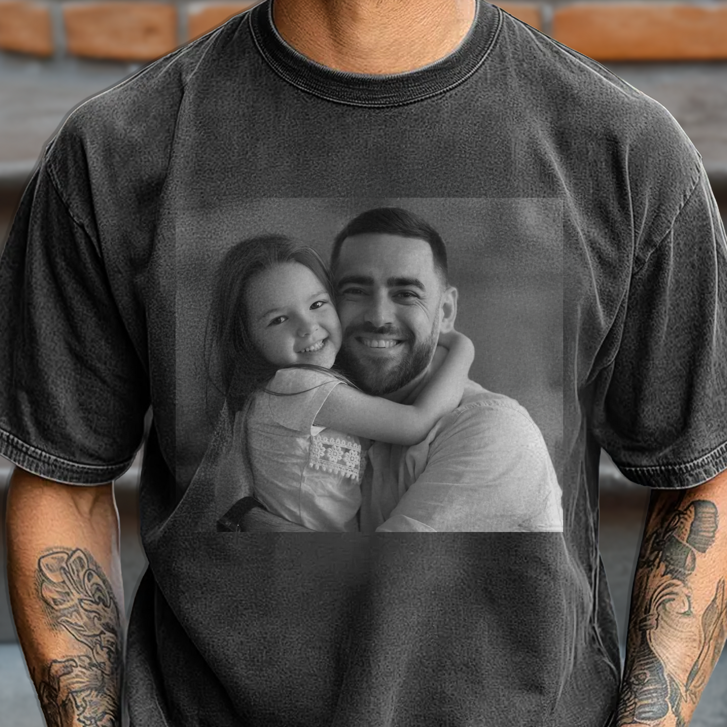 Custom Photo Dad And Kid Vintage Comfort Shirt Gift For Dad, Grandpa CH07 911958