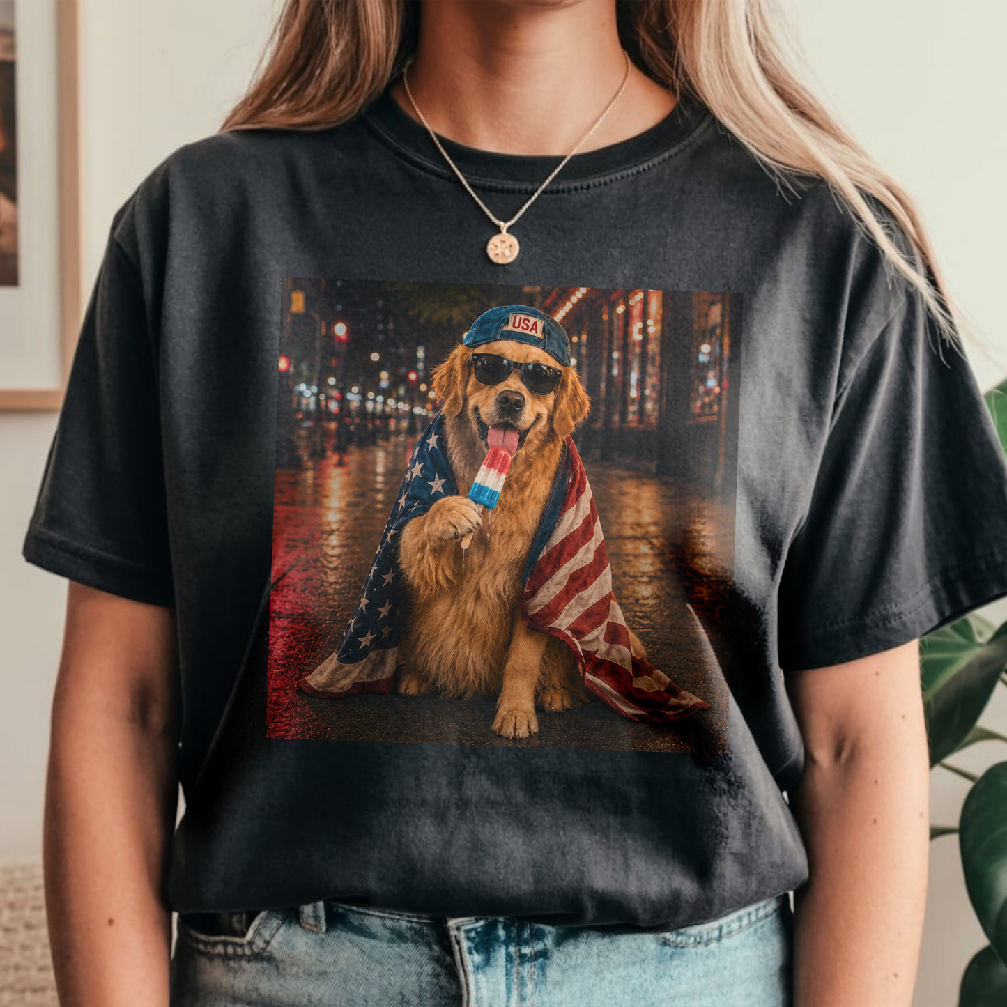 Custom Dog Photo My Dog Celebrate 250th Anniversary 4th Of July American Flag Comfort Shirt CH07 911882