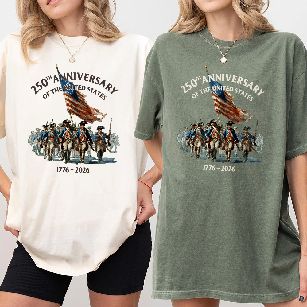 250th Anniversary Of The United States Shirt, 1776-2026 American Flag History Comfort Shirt TH10 169979