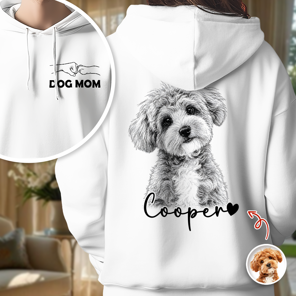 Custom Photo Dog Dad Back & Front Shirt - Personalized Gift for Dog Lovers HO82 902612