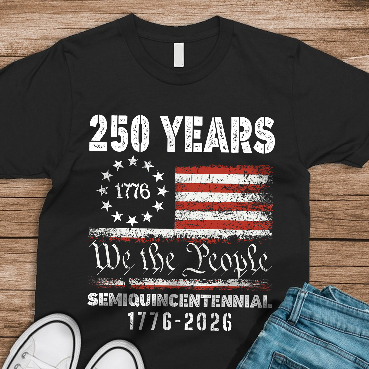Celebrate Our America 250th Anniversary United States Semiquincentennial Dark Shirt HA75 897410