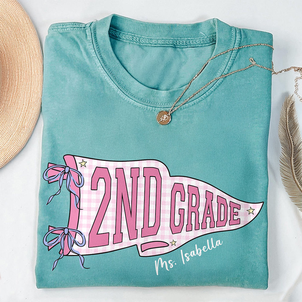 Custom Teacher Name Grade Comfort Shirt - Personalized Teacher Gift CH07 911996