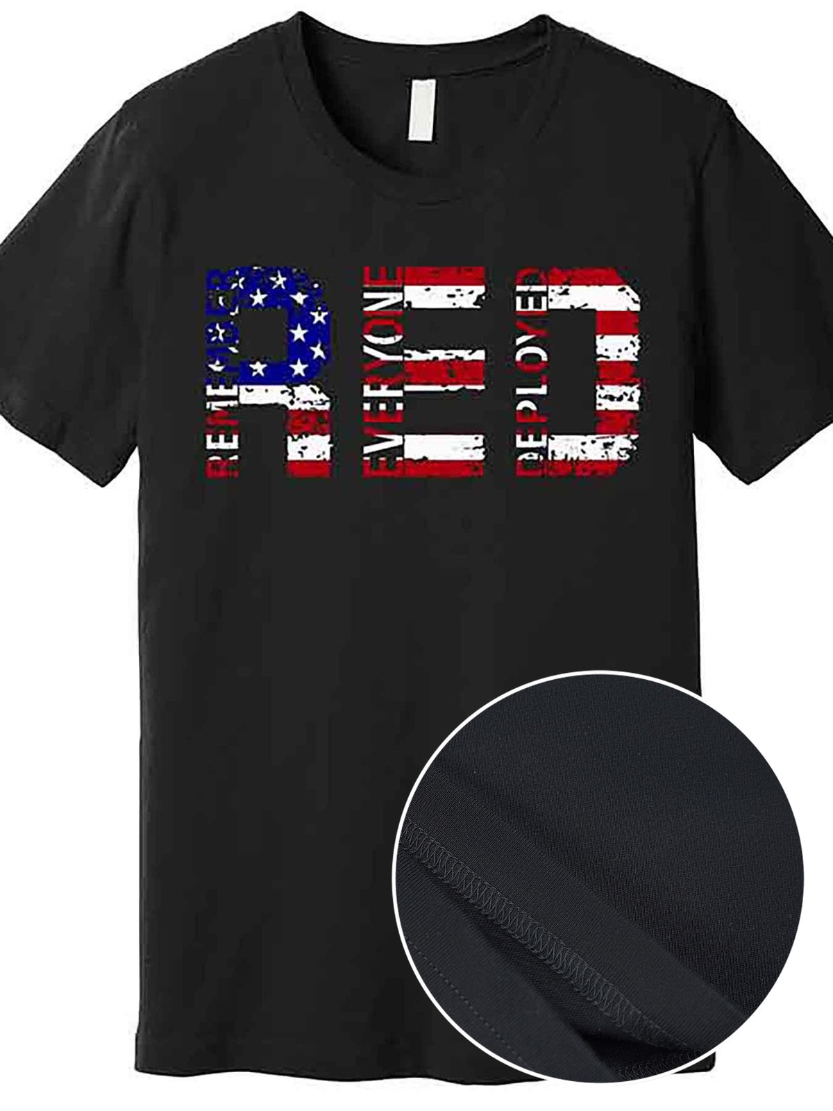 RED Remove Everyone Deployed Premium T-Shirt 230746 funny Men'S Short Sleeve Graphic T-shirt Collection black AA