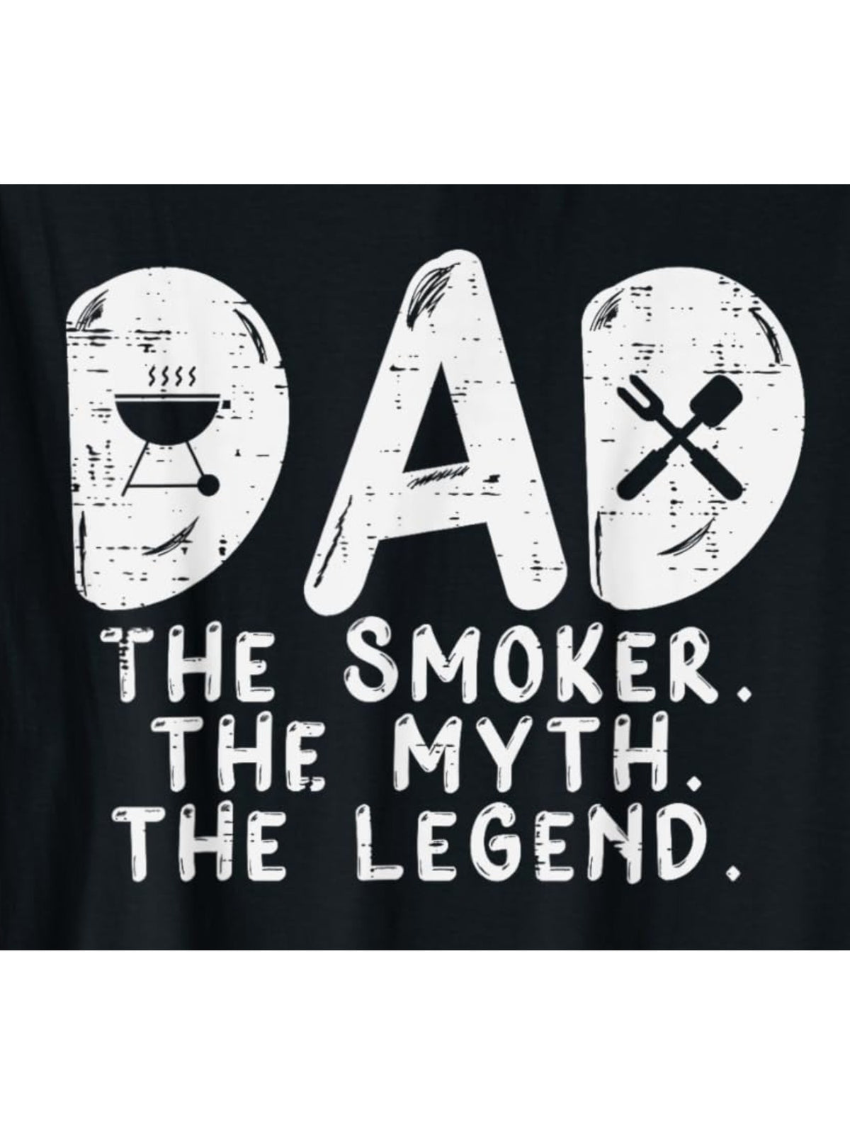 Dad the Smoker the Myth the Legend Retro Trendy Printed T-shirt, Men'S Casual and Comfortable T-shirt Summer, Men'S Short-sleeved Top for Everyday Activities Birthday Gift to Men