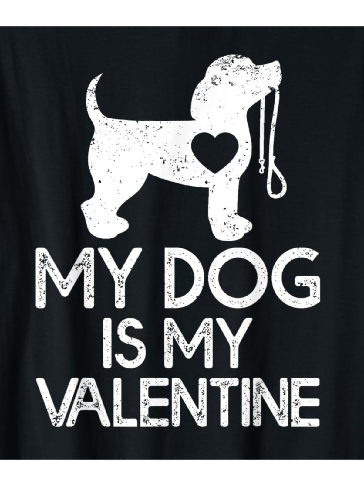 1pc Men's Cotton T-Shirt with "My Dog Is My Valentine" Print - Casual Crew Neck, Short Sleeve, Regular Fit, Summer Knit Fabric Top for Casual Attire and Birthday Gift, Retro Trendy, Funny Valentines Day, Comfortable