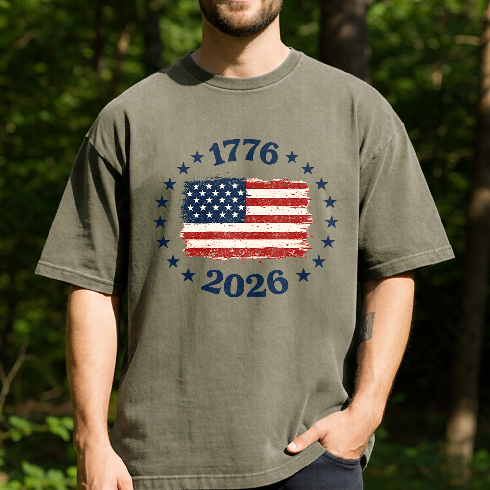 1776-2026 Patriotic USA Flag Comfort Shirt Independence Day Gift LM32 669209