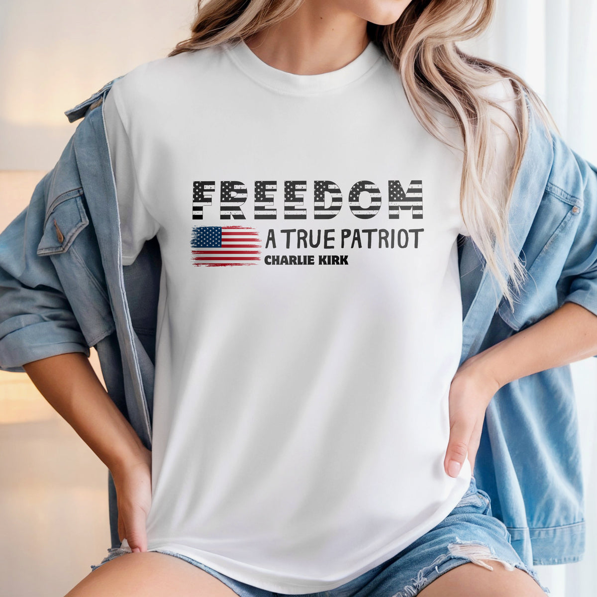 Charlie Kirk A True Patriot Rest In Peace Bright Shirt HO82 65758