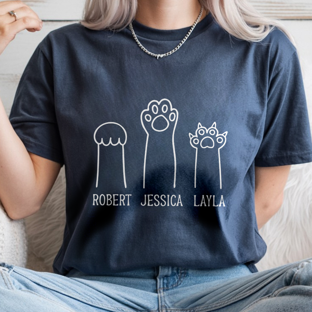 Personalized Funny Cat Paw Rock Paper Scissors Comfort Shirt Gift For Cat Lovers LM32 899649