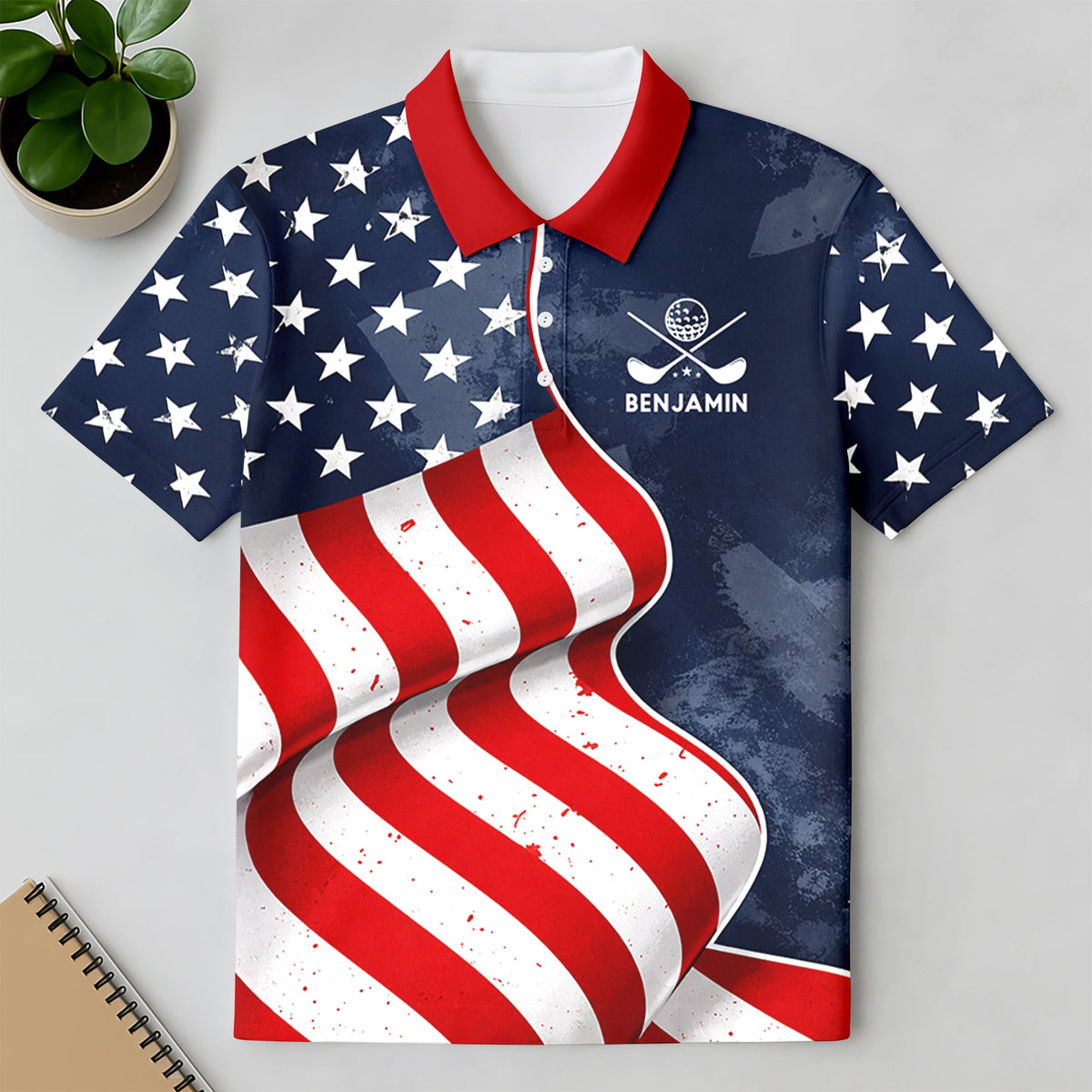 Custom Name America Flag Eagle Polo Shirt - 250th Anniversary Patriotic Gift for Golfers TH10 169565