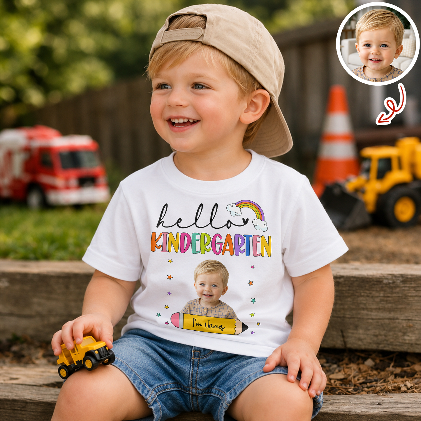 Custom Photo Kids Name Back To School Kid Shirt HA75 921714