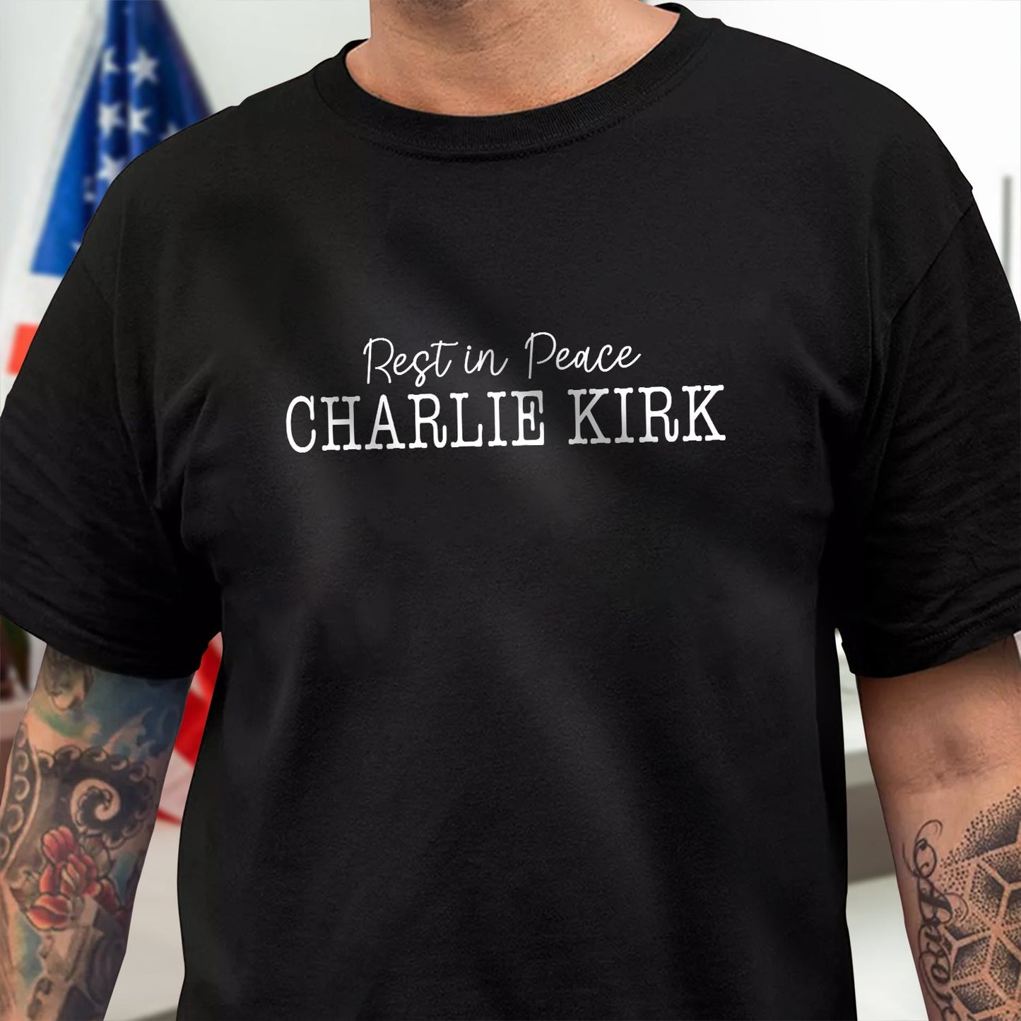 Rest In Peace Charlie Kirk Memorial Dark Shirt LM32 65447