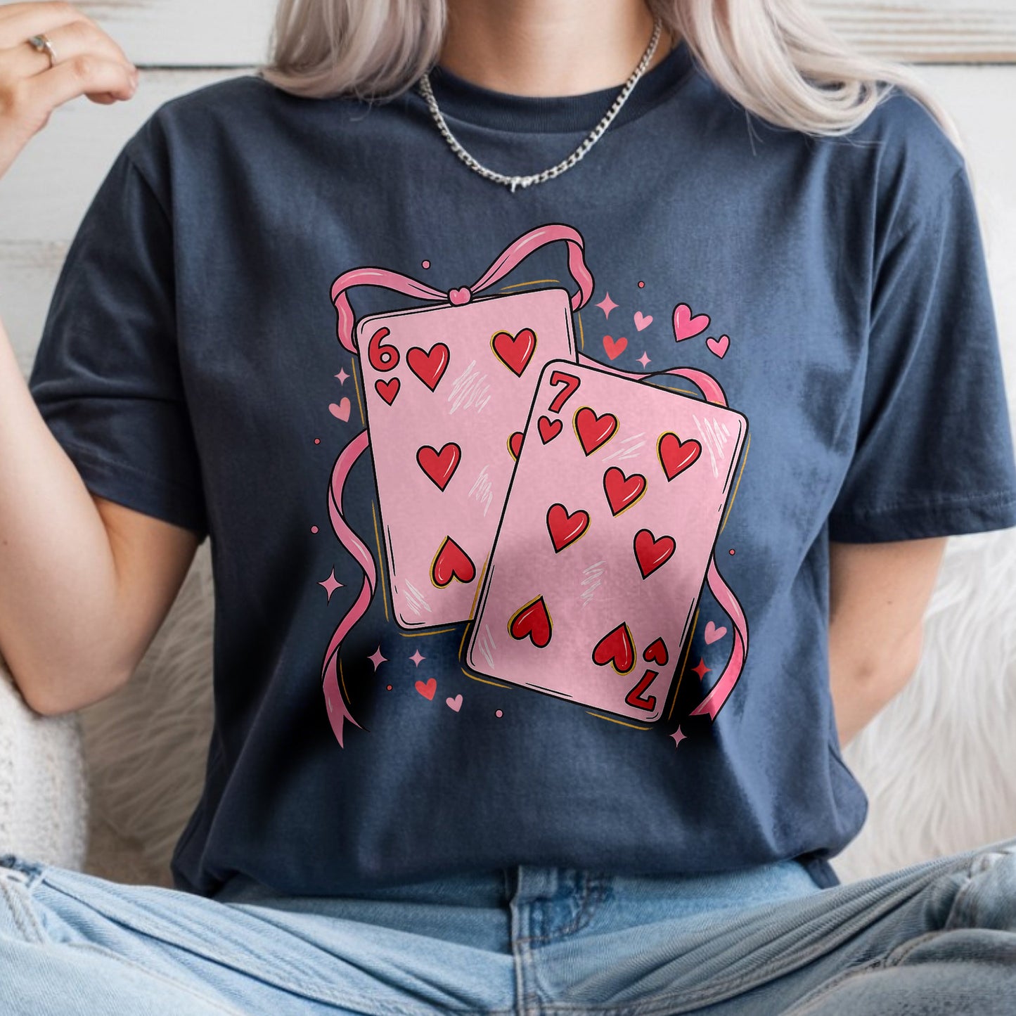 Coquette Funny Playing Cards Valentine 6 7  Six Seven Comfort Shirt LM32 897561