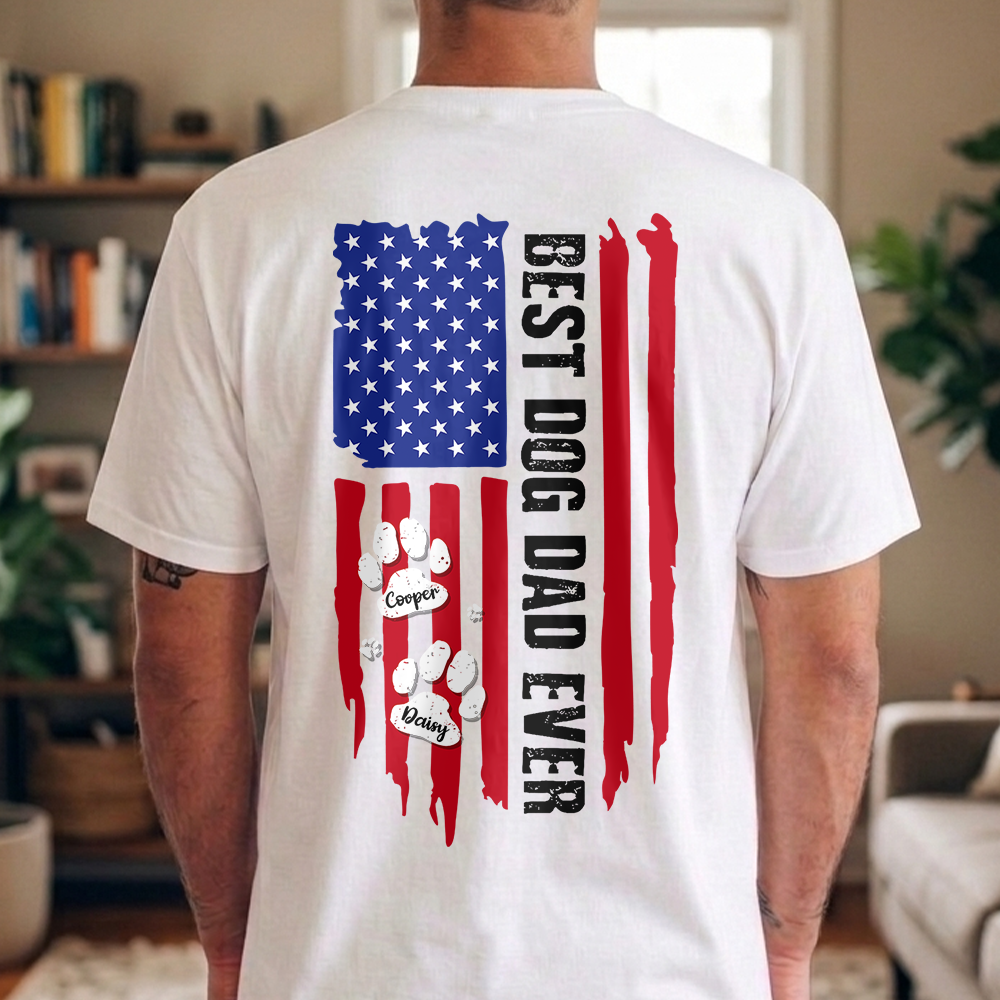 Custom Name Best Dog Dad Ever Comfort Shirt Gift For Dog Lover TH10 169363