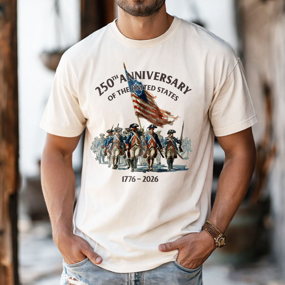 250th Anniversary Of The United States Shirt, 1776-2026 American Flag History Comfort Shirt TH10 169979