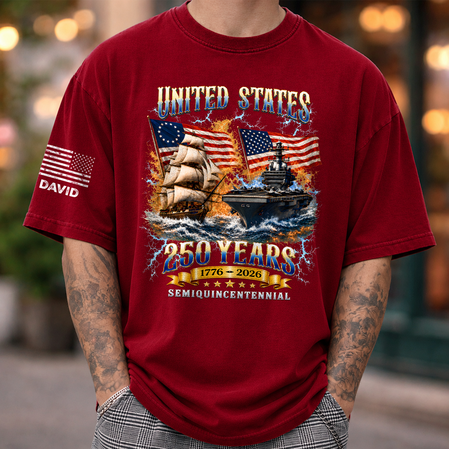 Personalized USA 250th Anniversary Eagle 1776¨C2026 Short Sleeve Print Shirt LM32 669045