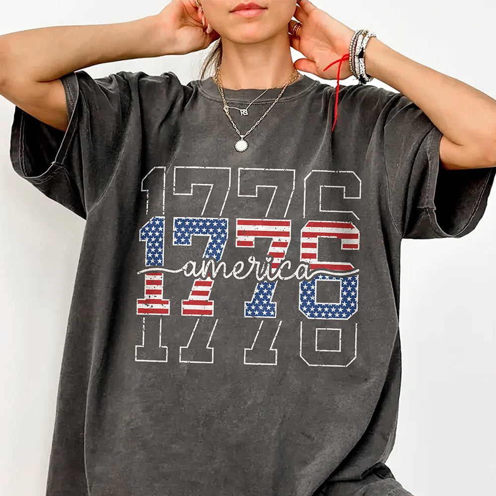 America 1776 Flag Anniversary Comfort Shirt TH10 170183