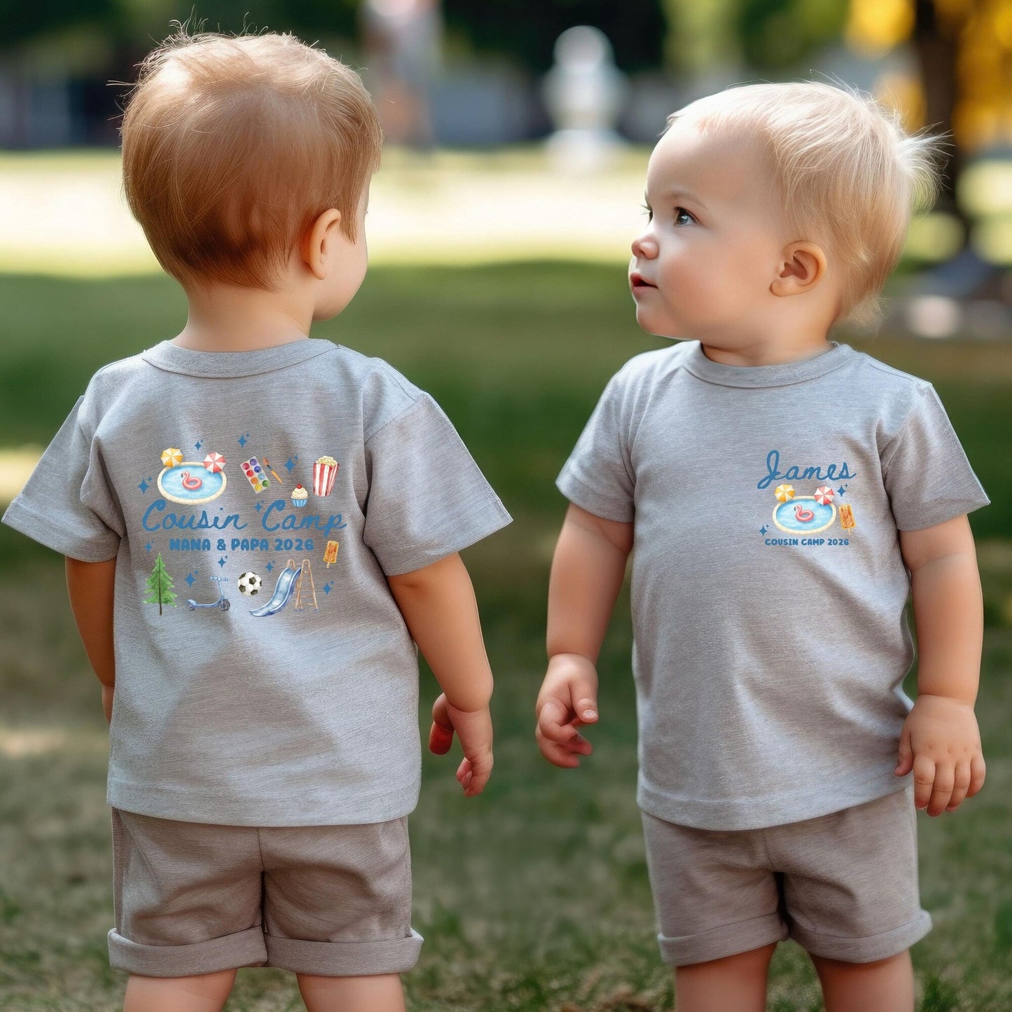 Personalized Cousin Camp Matching Back & Front Kid Shirt - Gift for Children, Summer, Birthday Gift HO82 903060