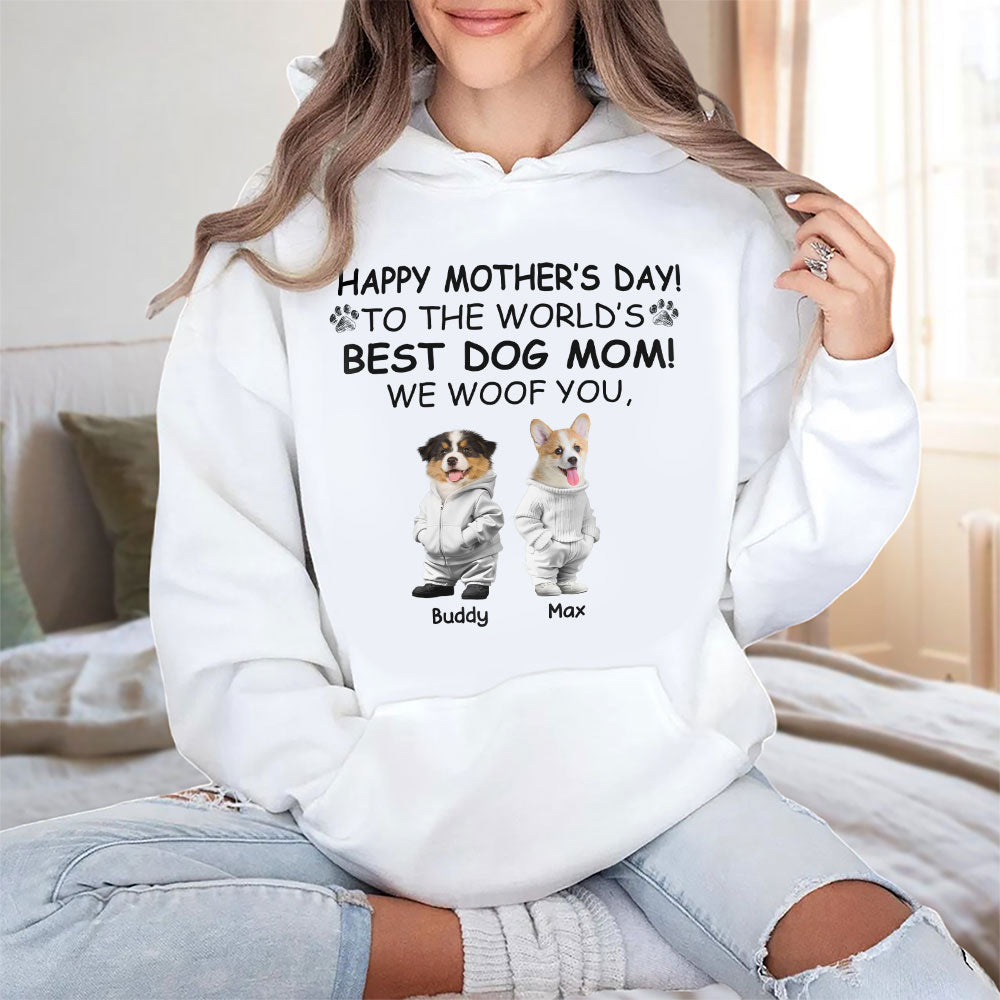 Custom Photo Happy Father's Day, Best Dog Mom, I Woof You Shirt For Dog Lovers HA75 892206