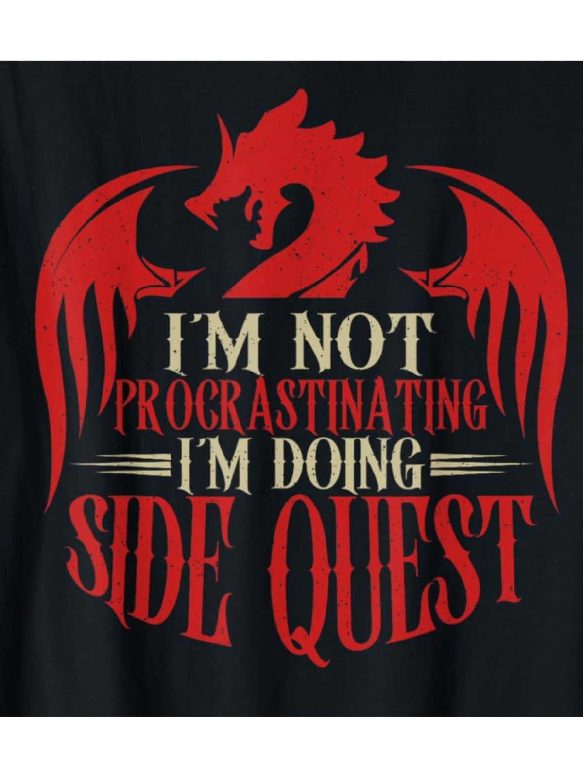 I'm Not Procrastinating I'm Doing Side Quests Funny Gamer Retro Trendy Printed T-shirt, Men'S Casual and Comfortable T-shirt Summer, Men'S Short-sleeved Top for Everyday Activities Birthday Gift to Men