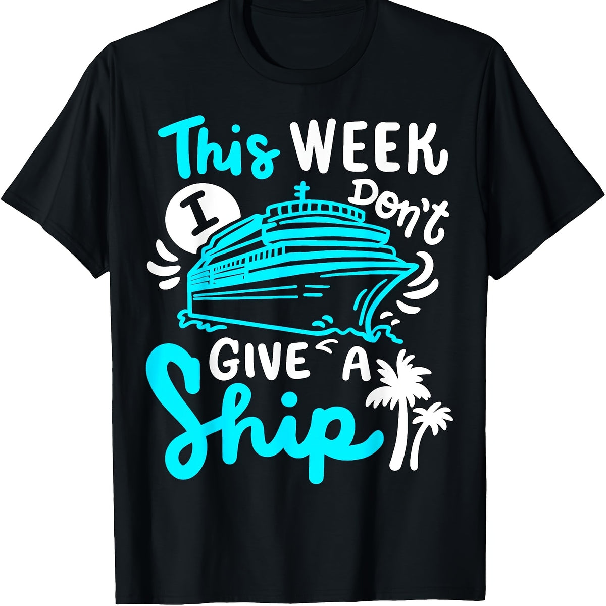 Adventure Ready, Men's Cruise Ship Graphic Tee - 100% Cotton, Short Sleeve, Regular Fit T-Shirt for Motorcycle Riding & Casual Wear