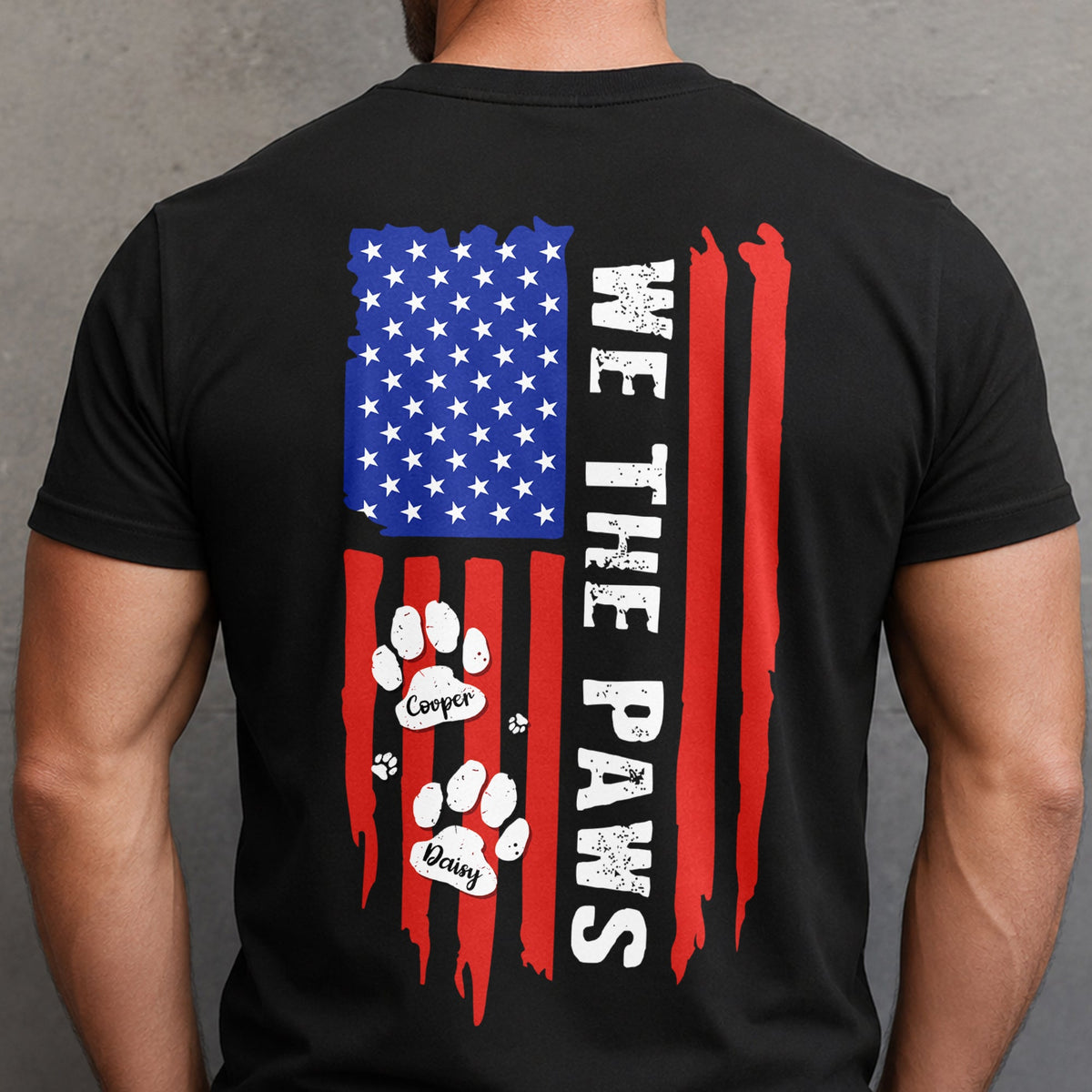 Personalized We The Paws Back Comfort Shirt For Dog Lover TH10 170163