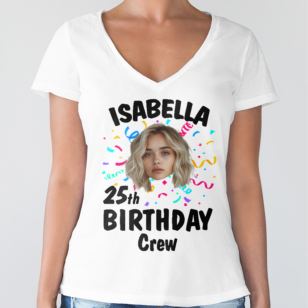 Custom Face Photo Birthday Bright Shirt LM32 899925