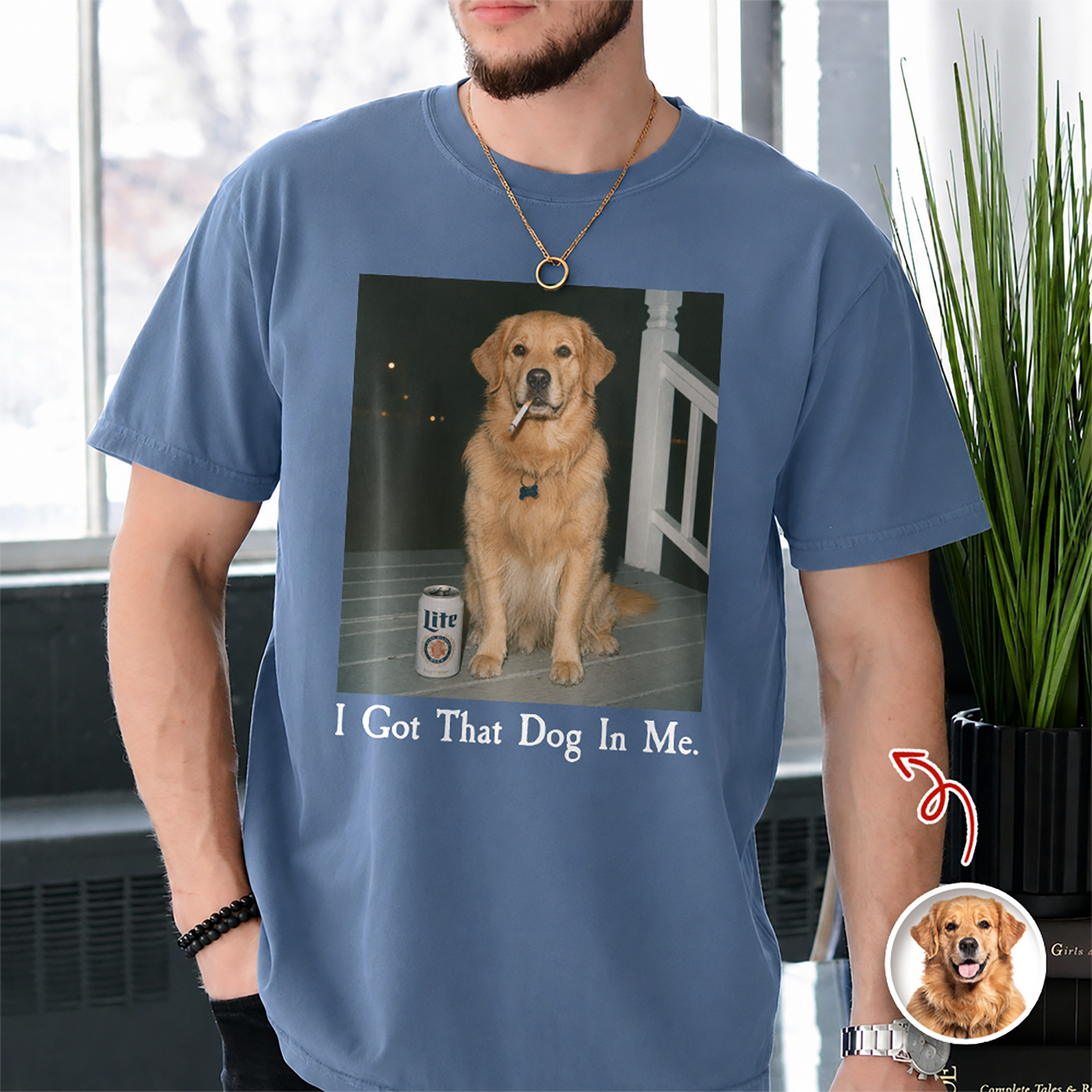 Custom Dog Photo I Got That Dog In Me Comfort Shirt Funny Dog Lovers Gift CH07 180000