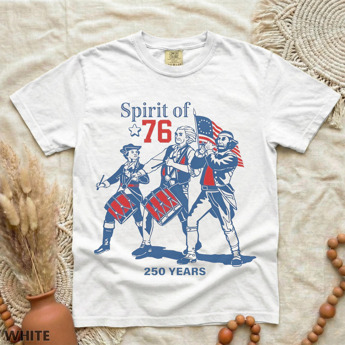 Spirit of 76, USA 250 Anniversary Shirt, Vintage 1776 Comfort Shirt LM32 669031