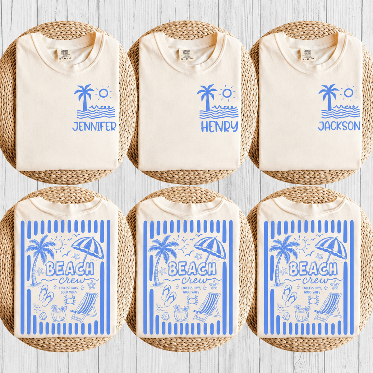 Custom Name Beach Vacation Family Front & Back Comfort Shirt ¨C Summer Gift HO82 903026