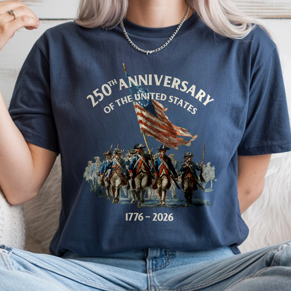 250th Anniversary Of The United States Shirt, 1776-2026 American Flag History Comfort Shirt TH10 169979