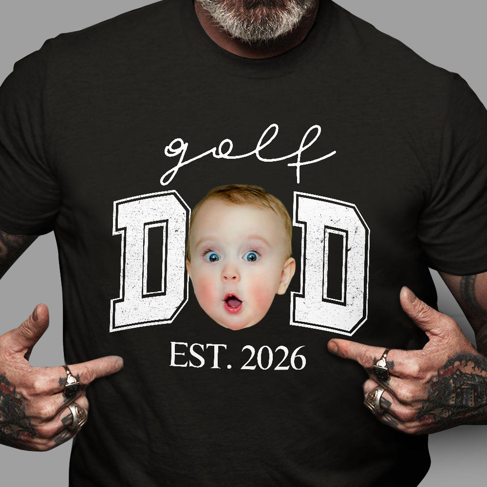Custom Photo Golf Dad Dark Shirt - Personalized Father¡¯s Day Gift TH10 169841