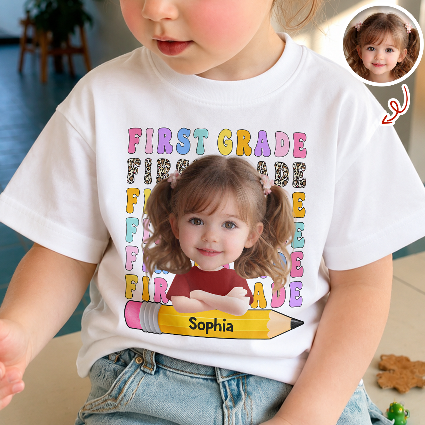Custom Photo Back To School Shirt First Day Of School - Personalized Kid Shirt HA75 921702