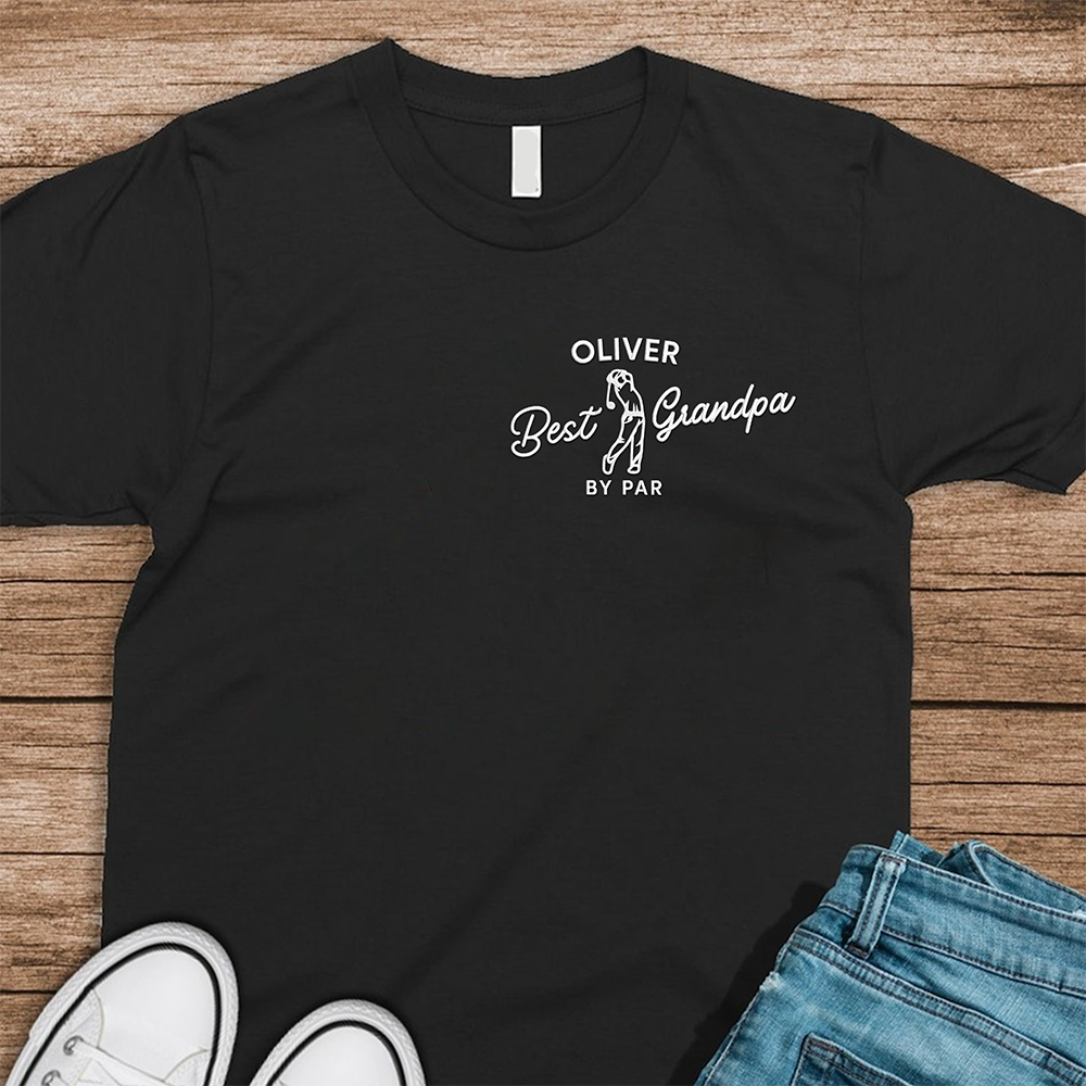 Personalized Best Dad By Par Embroidered Shirt Gift For Golf Lover LM32 668967