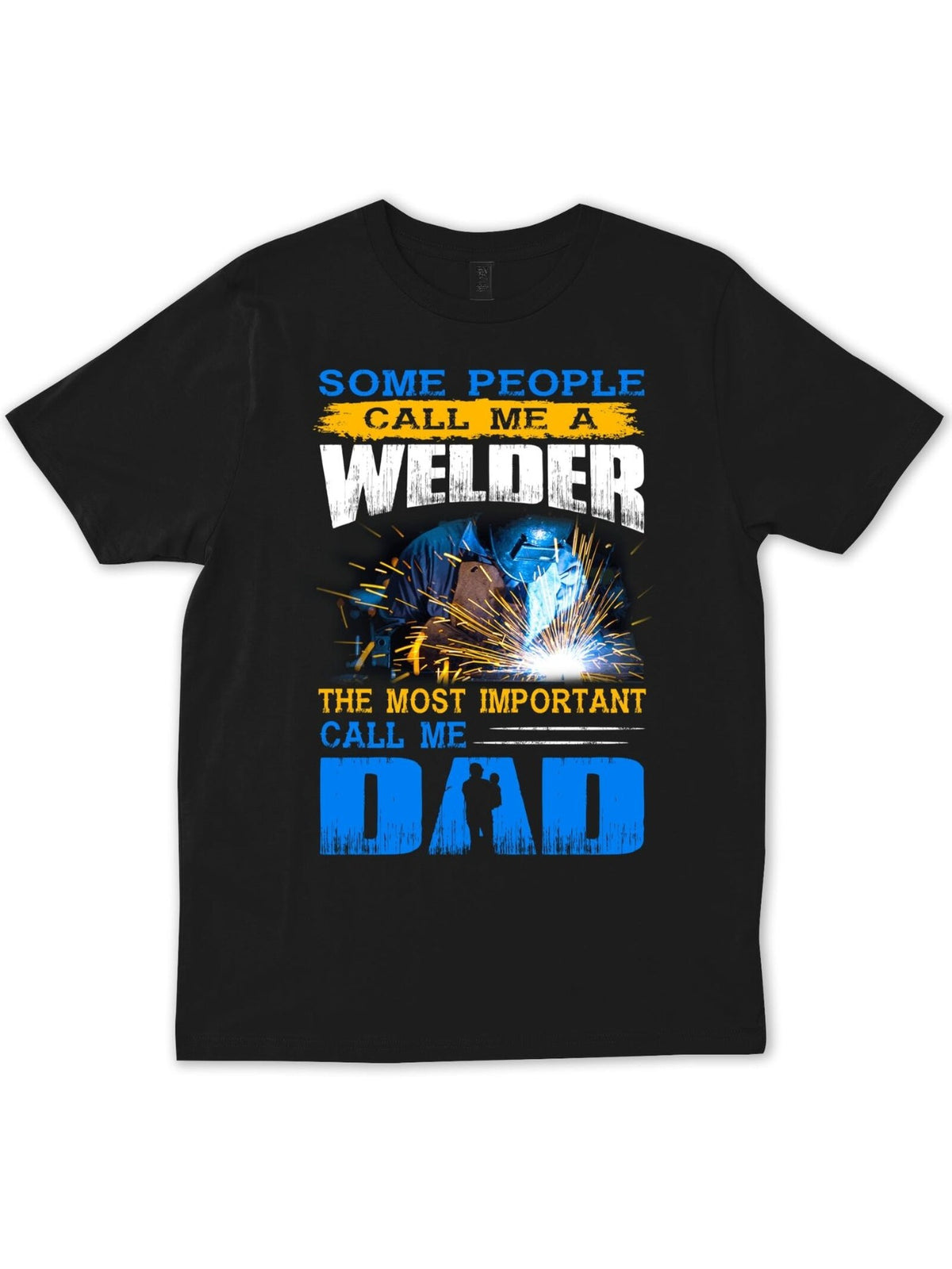 [Cotton Welder Dad Tee] Comfortable Cotton Welder Dad Humor Tee - Arc Welding Shirt, Perfect Gift for Blacksmiths - Casual & Outdoor Wear