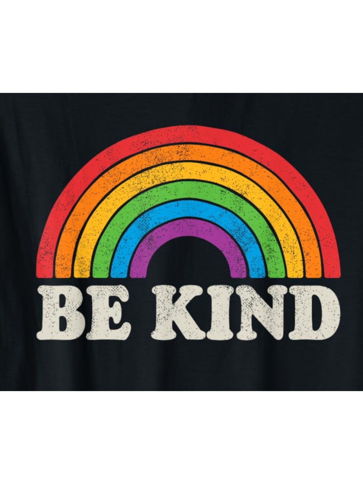 Be Kind Funny Rainbow Humor Vintage Printed T-shirt, Men's Casual and Comfortable T-shirt Summer, Men's Short-sleeved Top for Everyday Activities Birthday Gift to Men