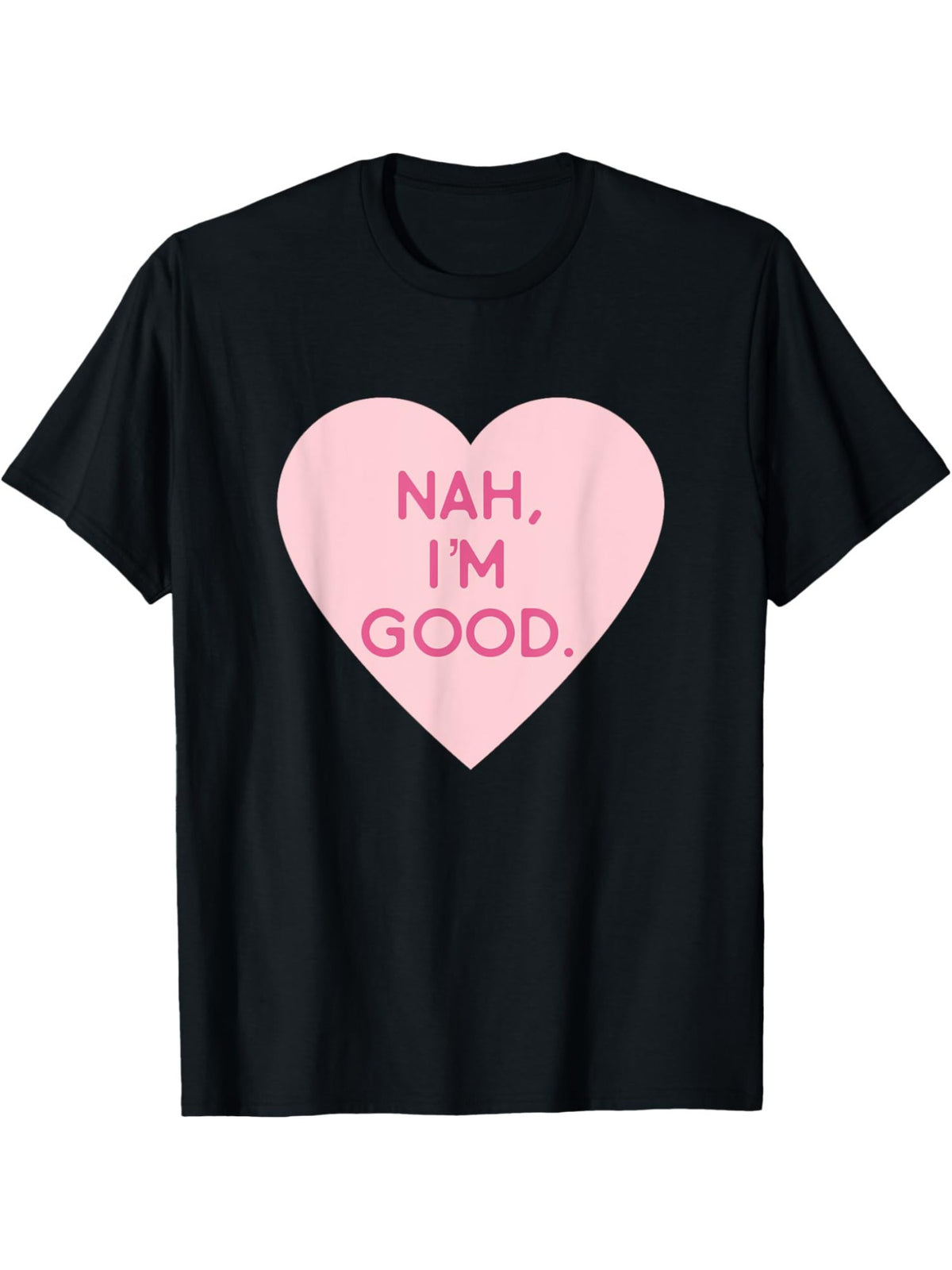 Nah I'm Good Humor Vintage Printed T-shirt, Men'S Casual and Comfortable T-shirt Summer, Men'S Short-sleeved Top for Everyday Activities Birthday Gift to Men