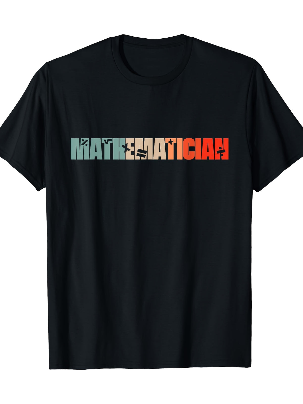 Vintage Math Teacher - Vintage Math Science Mathematician T-Shirt Made of 100% Pure, 180G
